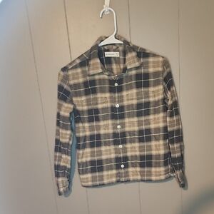 Plaid Button-Up Shirt